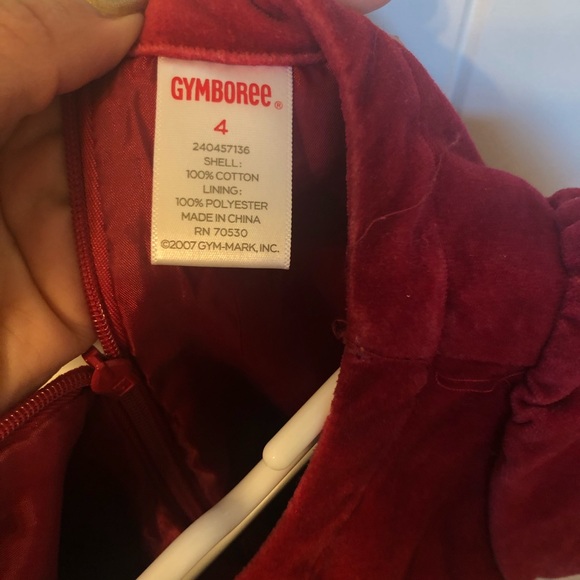 GYMBOREE Suede red dress - Size 4 toddler - Picture 3 of 3